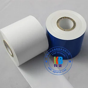 Compatible zebra printer DNP white resin color thermal label sticker printing barcode ribbon