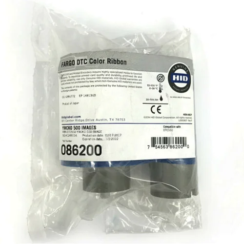 genuine ymcko full color ribbon 45200 86200 dtc4500e id card label printer id card ribbon