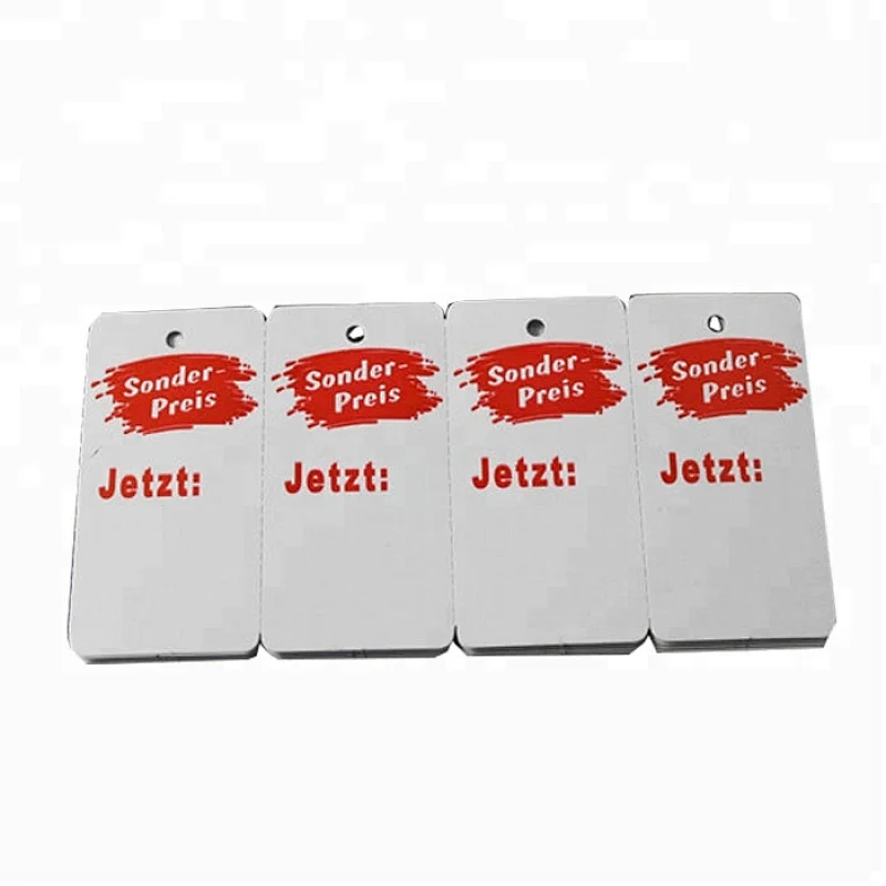 Garment Tags Product Type and Printed Technics custom hang tags design