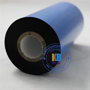 Compatible zebra printer DNP white resin color thermal label sticker printing barcode ribbon