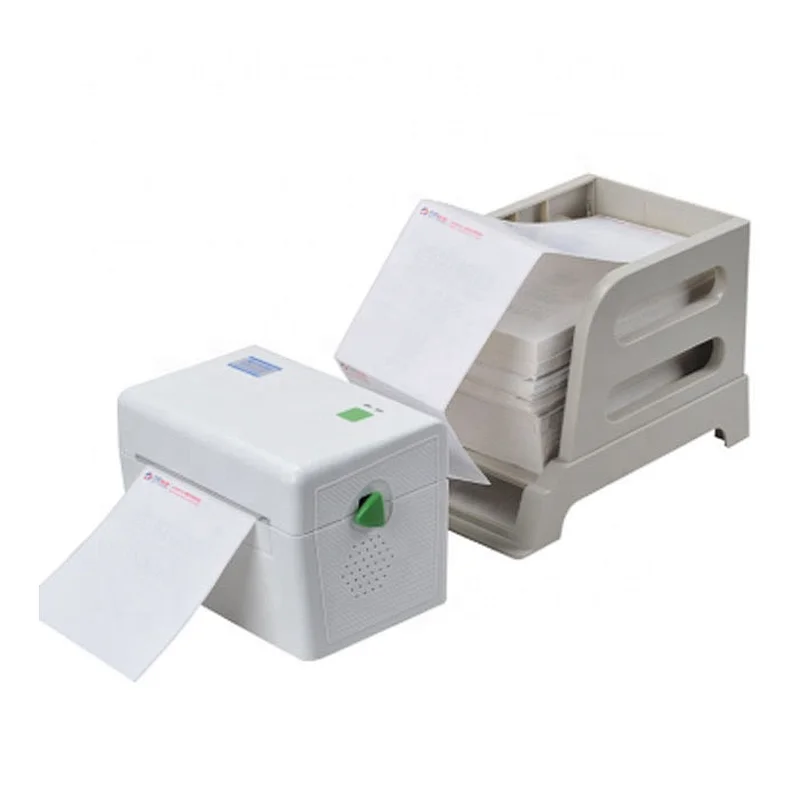 white self adhesive label sticker printing  DT108B direct thermal shipping label printer
