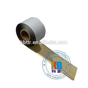 TTR thermal transfer ribbon resin bright gold barcode printer ribbon
