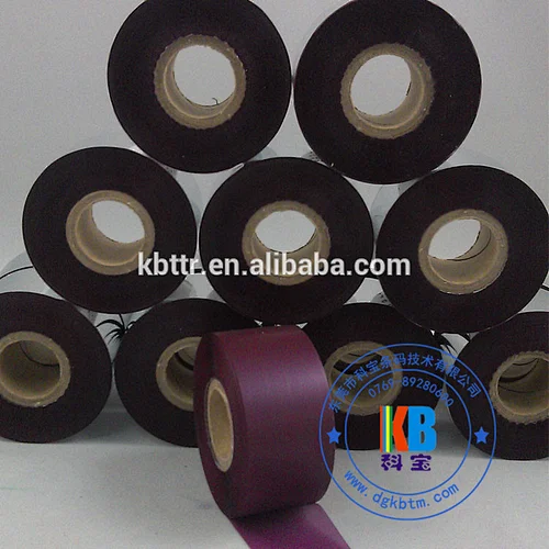 Wash resin material amethyst color thermal ribbon for wash clothing care labels
