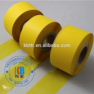 Washable resin printer ribbon Amarillo cinta resina de lavado ttr
