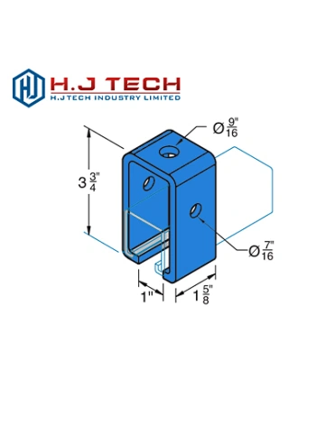 B-611 3-Hole Vertical 1-5/8" Channel "U" Support