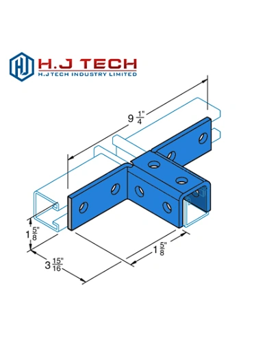 A-327-1 Ten Hole Double Angle Connector