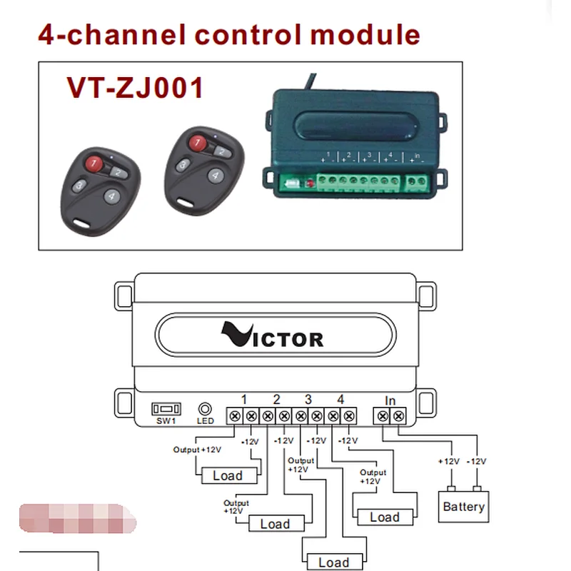 automatic 4-channel controlling module