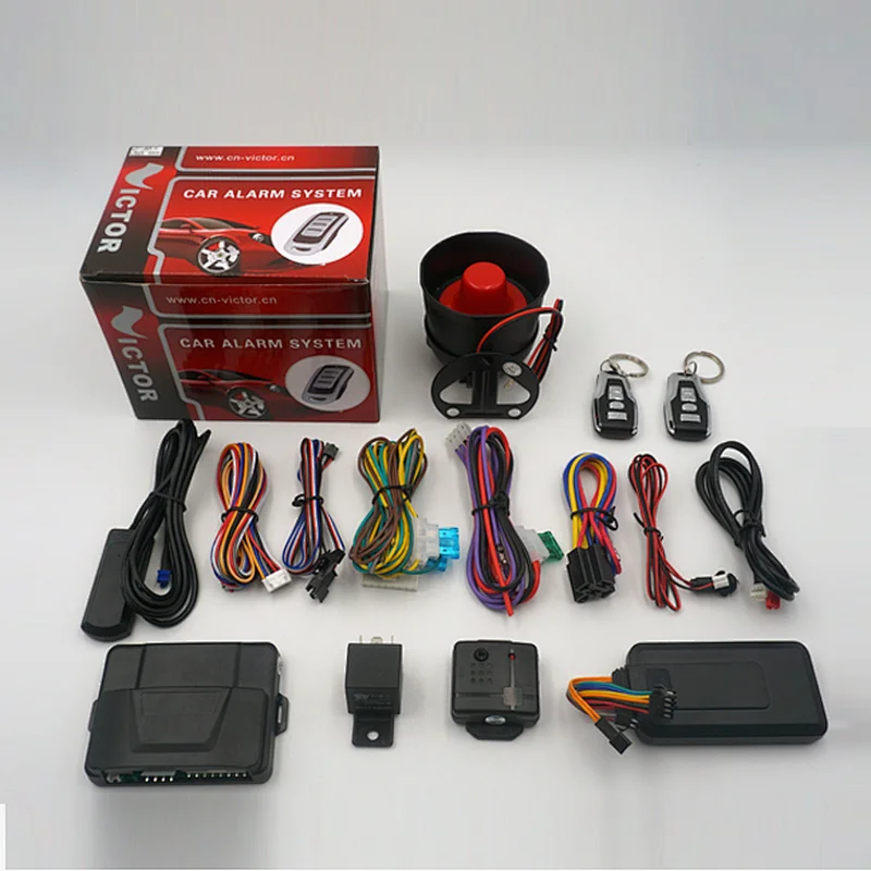 Universal Phone App car alarm system alarme de carro with vehicle tracker GPS GSM vibration remote car alarm security