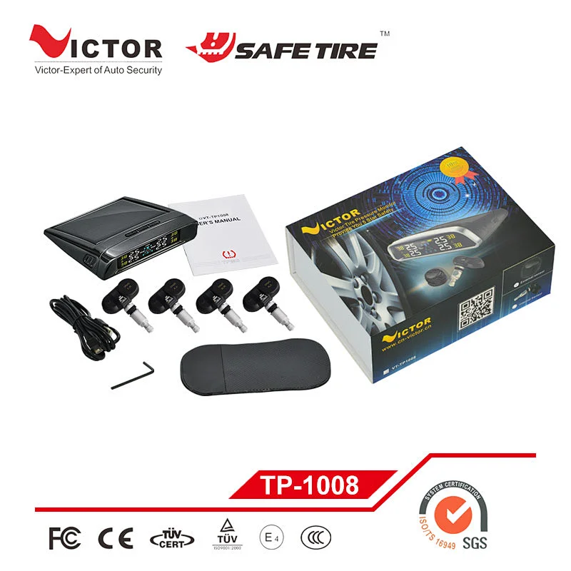 New solar power personal  car tpms tires monitoring system with internal sensor TPMS