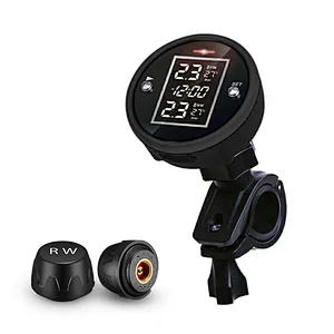 China Manufacturer Wholesale Motorcycle tire pressure monitor monitoring system tpms with 2 external sensors