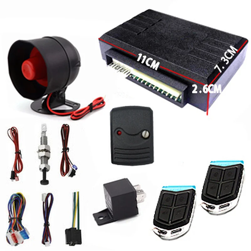Factory Wholesale intelligent car alarm system WITH code grabbers car alarm for Middle East market