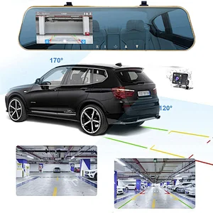 Car Rearview Mirror With Dvr 4.3Inch Monitor Car Auto Dimming Rearview Mirror For Hyundai/Toyota/VW/Mazda