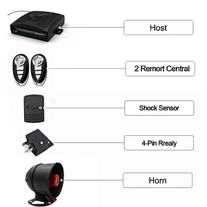 Hot sale Smart Theft-proof Programmable Car Alarm System  Universal Double Remote Controls Anti-Theft Device in Dubai market