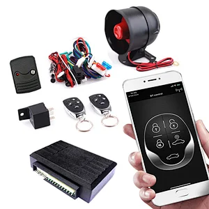 Vehicle Bluetooth-Smartphone Car Alarm with Replace the normal remote with original 433.92/370/315for Mideast & African market