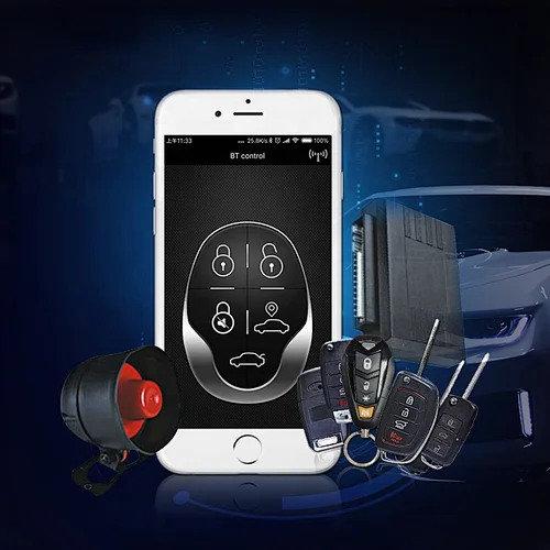 smartPhone alarma auto vctor bluetooth Android/IOS APP one way  Security Alarm System with Remote Central Kit Door Lock