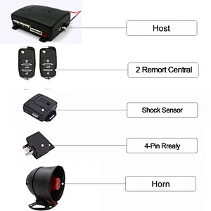 With bluetooh APP Central locking car alarm manual specially car alarms and optional ultrasonic sensor hot sale in South America