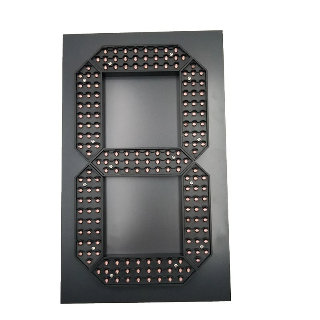 red 7 segment display outdoor