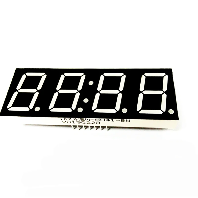 Wholesale price digital clock using FND LED White color four Digit 0.8'' 7 Segment Display cc