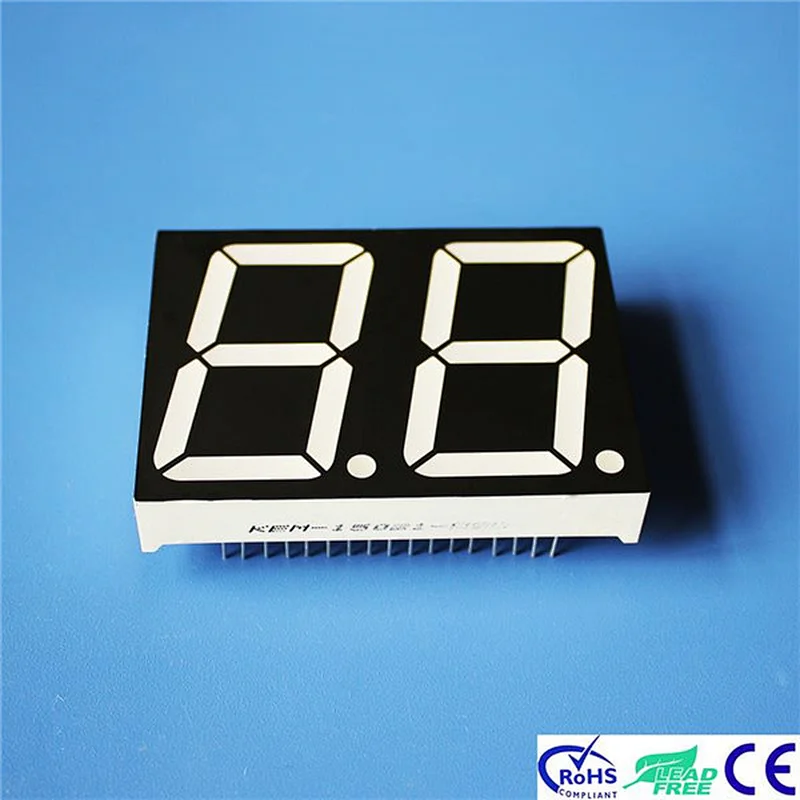 China Manufacturer Amber 1.5 inch 2 Digit 7 Segment LED Display