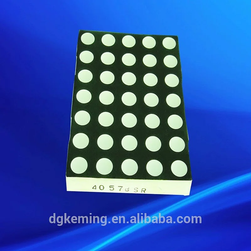 10mm 5x7 dual color led dot matrix display module