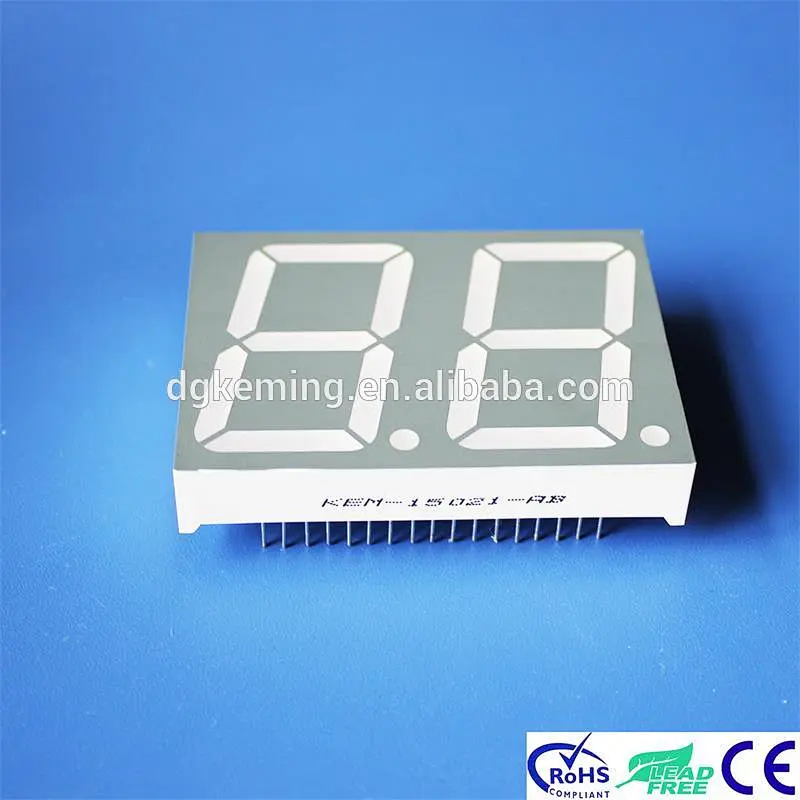 China Manufacturer Amber 1.5 inch 2 Digit 7 Segment LED Display