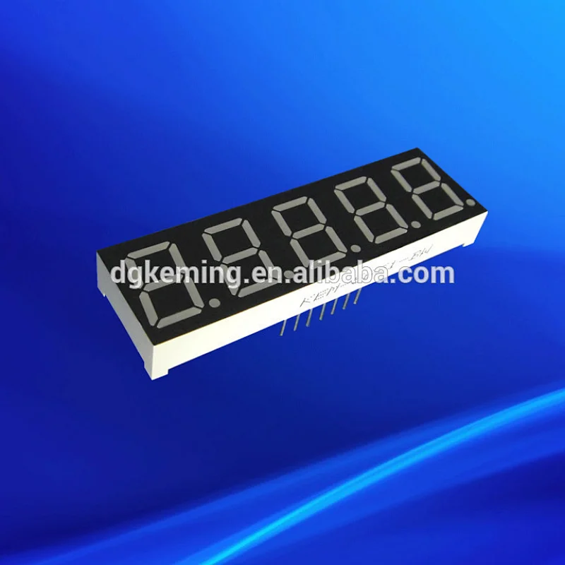 14mm red 7 segment tube 5 digits 0.56 inch led display