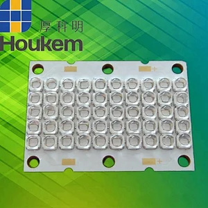 High quality 100 watt  395nm UV LED Array LG 3535 smd led chip  with silicone lens 60 degree