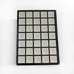 3.45 x3.45 mm 5x7 square dots dot matrix display ( 30 *22 mm)  Houkem-8057-AW white color