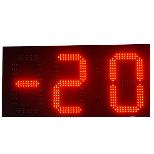 Ultra red 8'' 3 digit outdoor 7 segment  led display 888 for temperature signs -25 to 75