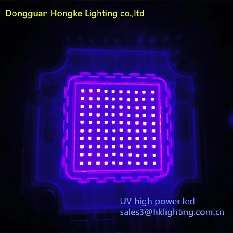China Market CE RoHS 100w 365nm 380nm 395nm 405nm UV Curing LED Chip For Printer