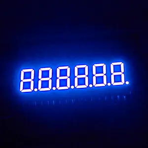 0.36 inch Blue color 6 digit 7 segment numeric led display led module