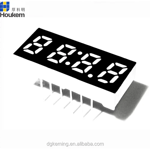Small  4 digit 7 segment led display  0.25 inch yellow color for running machine