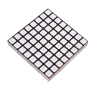 Common cathode 2.3 inch 5mm led dot matrix 8x8 large led round module pure green for elevator