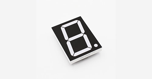 Large 1 digital numeric Display ultra white 7 segment led display 3 inch