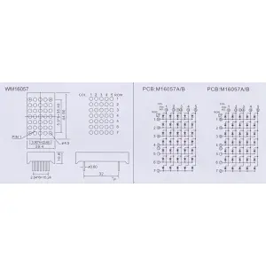 Dot Matrix LED Display,Green 4.5mm 5x7 Dot Matrix,4.5mm 5x7 Square Dot Matrix