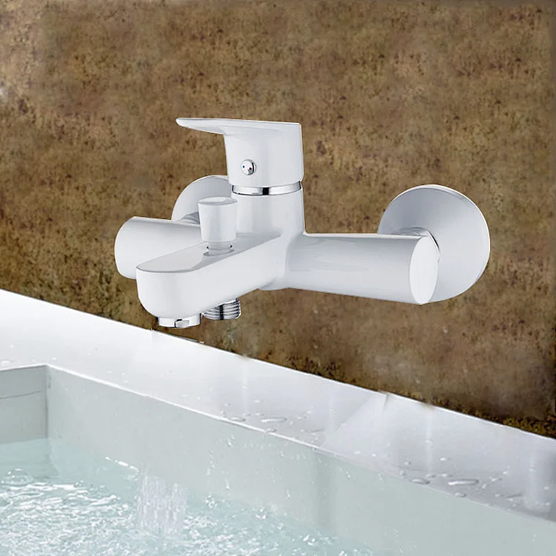 Bath faucet Bathroom Shower Faucet Brass Bath Mixer Taps Wall Mount Shower Bathtub Thermostatic Taps