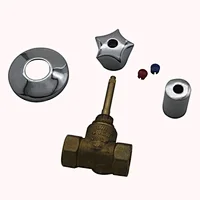 China supply modern standard concealed zinc handle brass stop valve