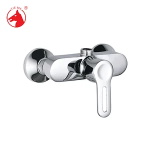 Online wholesale Silver European Brass Bathroom Shower Mixer Faucet