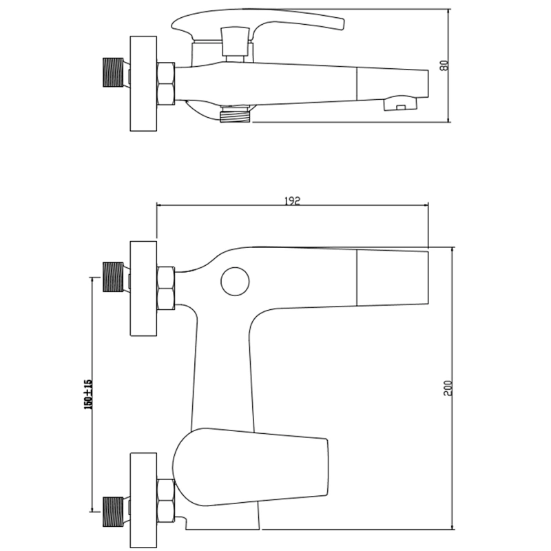 shower bath mixer