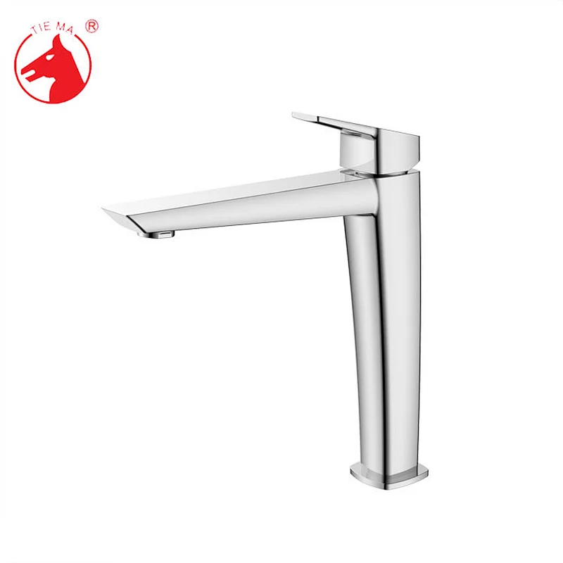 High quality elegant polished brass single lever basin faucet mixer