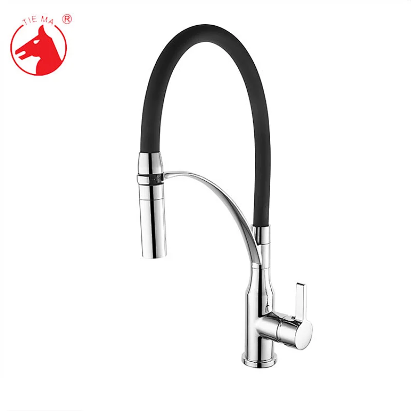 black kitchen tap
