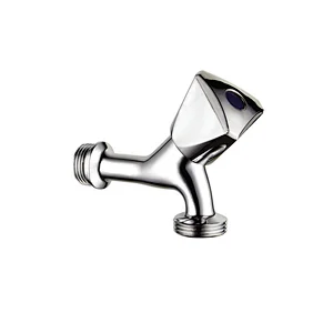 High quality brass chrome angle wall faucet with nipple