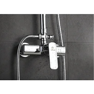 Economic Classic Chrome single lever bath rain shower faucet set ZS62116