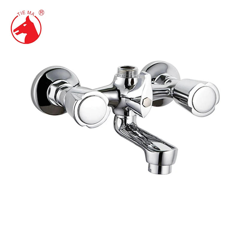 Stylish Brass Body Chrome Bathroom Shower Faucet