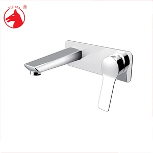 In-wall mounted type brass single lever basin mixer