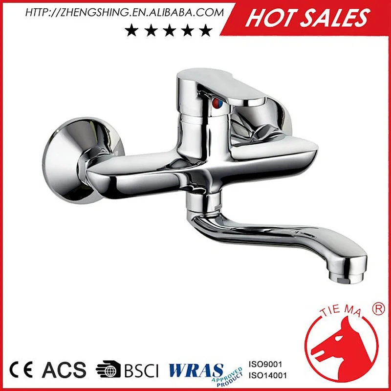 New product design sanitary ware brass hot cold double kitchen water tap