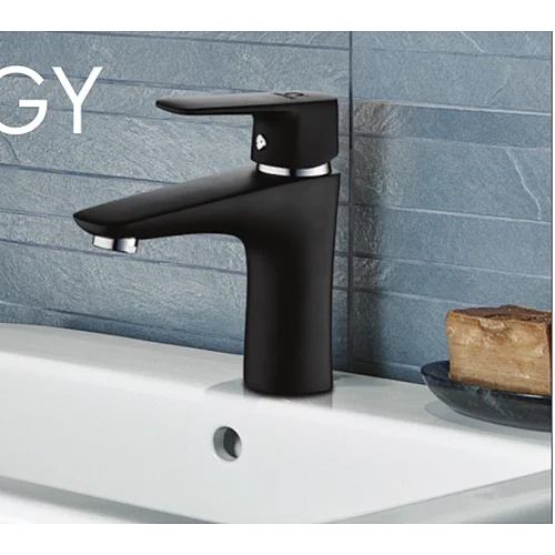 New Design Basin Faucet with Chrome Finish black painting basin faucet