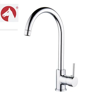 Wholesale single lever deck mounted swivel spout sink tap, kitchen sink faucet