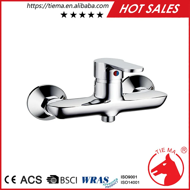AUCKLAND Series Classic Wall Mounted Chrome Single Lever Shower Mixer