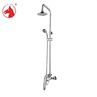 Health copper polished brass bathroom shower head set and faucets